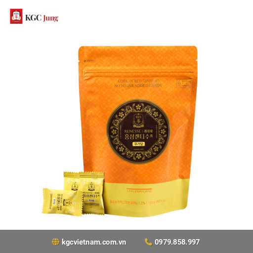 Kẹo Hồng Sâm Không Đường No Suger Added Candy KGC Jung Kwan Jang 240 Gram