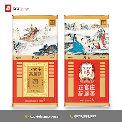 Thiên sâm củ khô KGC Jung Kwan Jang 150G 20PCS (7 củ)