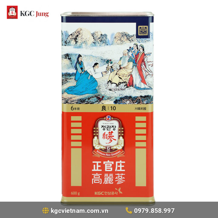 Hồng sâm củ khô KGC Jung Kwan Jang 600g Số 10 (14 củ)